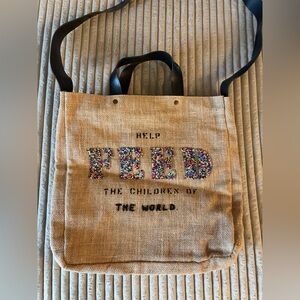 Feed Tan Beaded Satchel